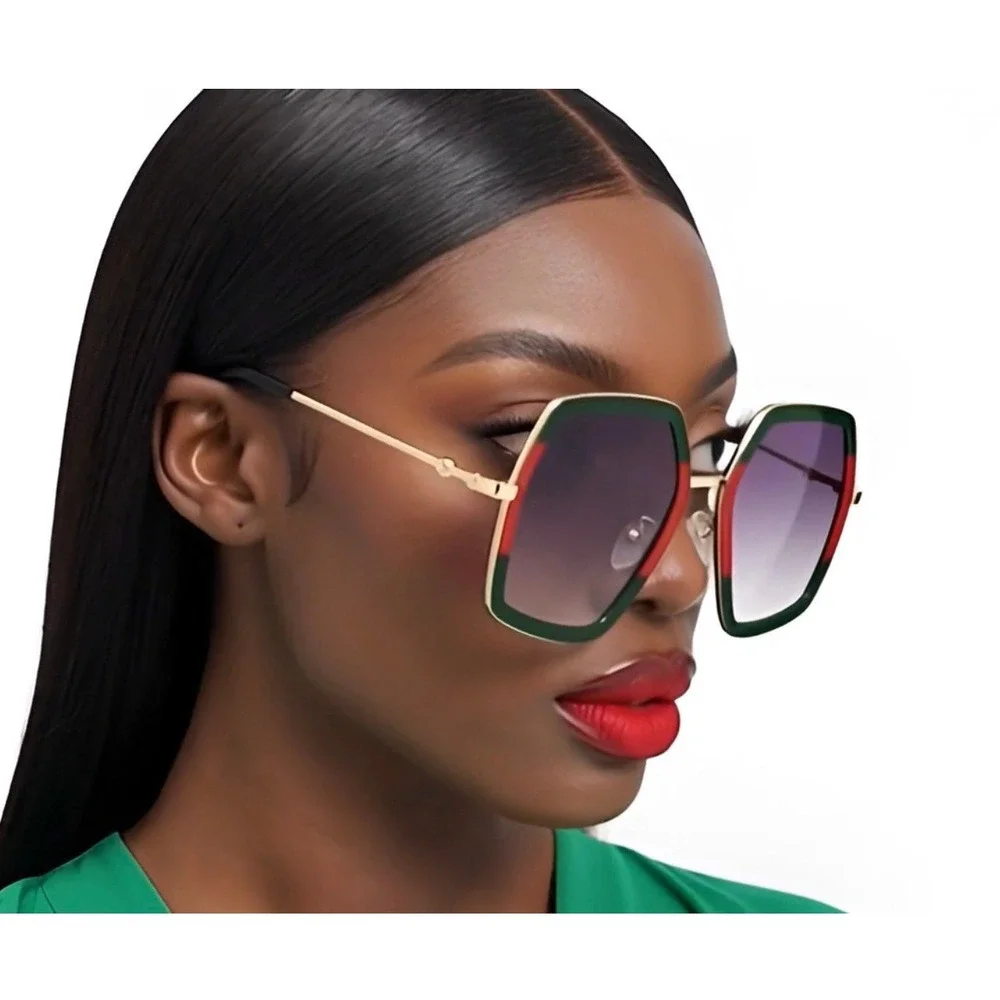 Novelty Sunglasses Oversized Square Sunglasses Women‎ Vintage Sunglass Fashion